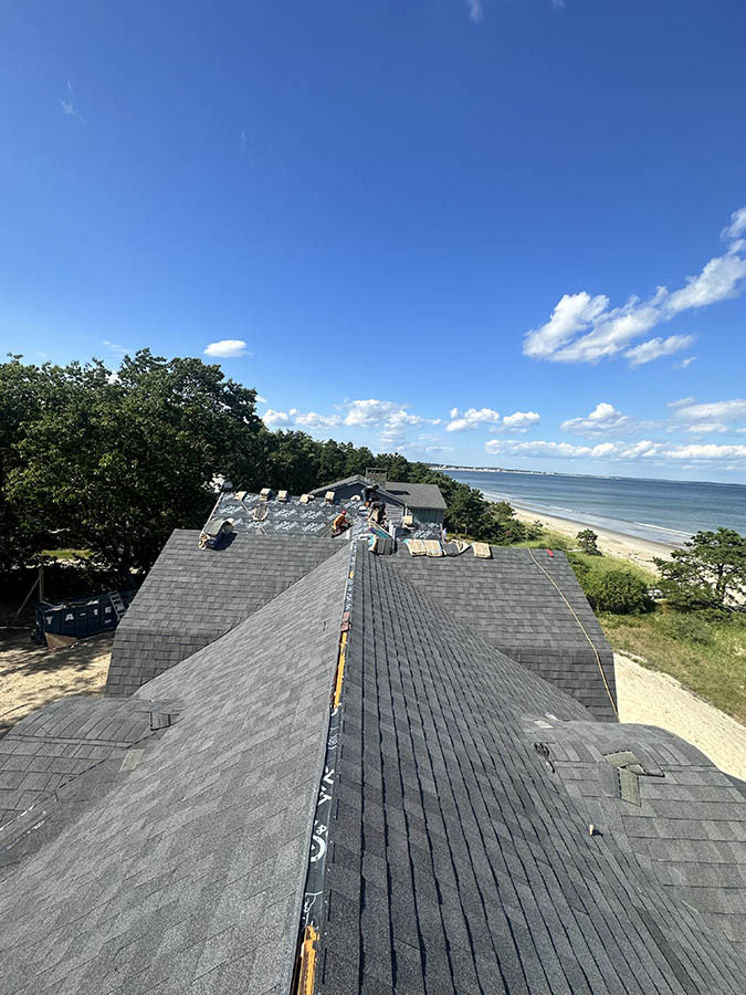 Roof along the coast of Maine